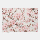 エアリー桜の植物画 キッチンタオル (横)