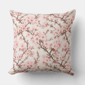 エアリー桜の植物画 クッション (正面)