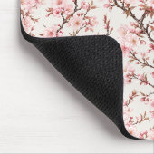 エアリー桜の植物画 マウスパッド (コーナー)