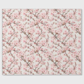 エアリー桜の植物画 ラッピングペーパー (フラット)