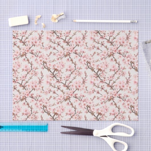 エアリー桜の植物画 薄葉紙 (クラフト)