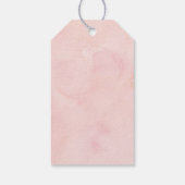 エアリー赤面ブライダルシャワーメッセージカード ギフトタグ (裏面)