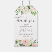 エアリー赤面ブライダルシャワーメッセージカード ギフトタグ (正面)