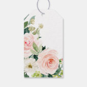 エアリー赤面ブライダルシャワーメッセージカード ギフトタグ (裏面)