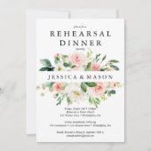 エアリー赤面リハーサルディナー招待状カード 招待状 (正面)