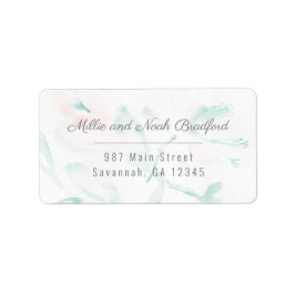エアリー開花-差出人住所ラベル ラベル