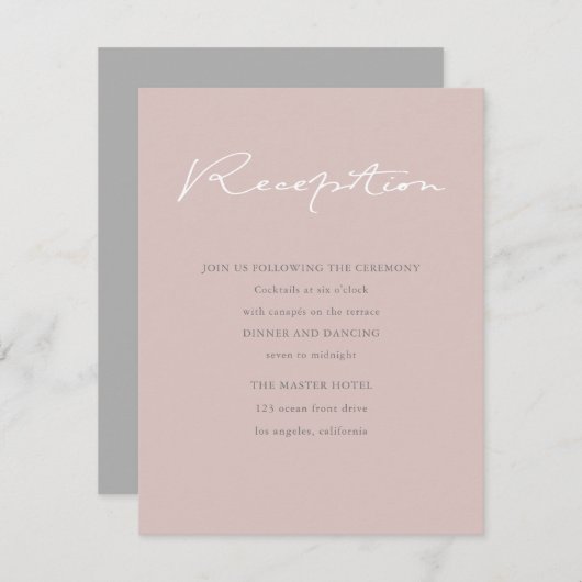 エアリー パステル | 受付案内カード エンクロージャーカード (正面/裏面)