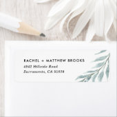 エアリー ブランチ ミニマル リターン アドレス ラベル (インサイチュ)