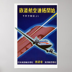 エアレールサービスジャパンヴィンテージポスターの始まり ポスター