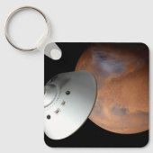 エアロシェルカプセル型の宇宙船が火星に接近する。 キーホルダー (正面)