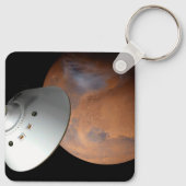 エアロシェルカプセル型の宇宙船が火星に接近する。 キーホルダー (裏面)