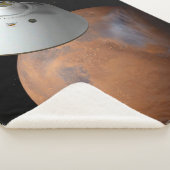 エアロシェルカプセル型の宇宙船が火星に接近する。 シェルパブランケット (3/4)