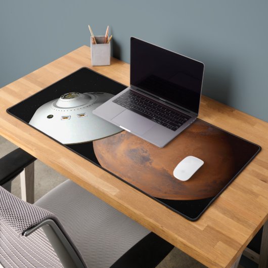 エアロシェルカプセル型の宇宙船が火星に接近する。 デスクマット (オフィス2)