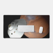 エアロシェルカプセル型の宇宙船が火星に接近する。 デスクマット (キーボード&マウス)