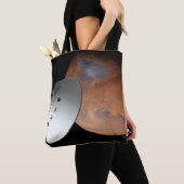 エアロシェルカプセル型の宇宙船が火星に接近する。 トートバッグ (クローズアップ)