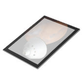 エアロシェルカプセル型の宇宙船が火星に接近する。 ノートパッド (アングル)