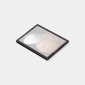 エアロシェルカプセル型の宇宙船が火星に接近する。 ポストイット (アングル)