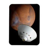 エアロシェルカプセル型の宇宙船が火星に接近する。 マグネット (縦)