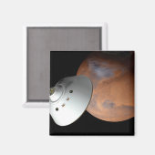 エアロシェルカプセル型の宇宙船が火星に接近する。 マグネット (正面/裏面)