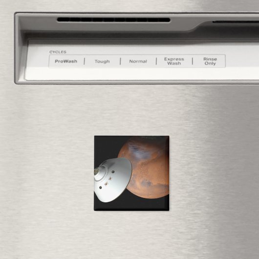 エアロシェルカプセル型の宇宙船が火星に接近する。 マグネット (インサイチュ (食洗機))