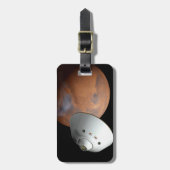 エアロシェルカプセル型の宇宙船が火星に接近する。 ラゲッジタグ (正面縦)