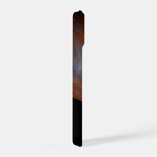 エアロシェルカプセル型の宇宙船が火星に接近する。 iPhone 15ケース (右側面)