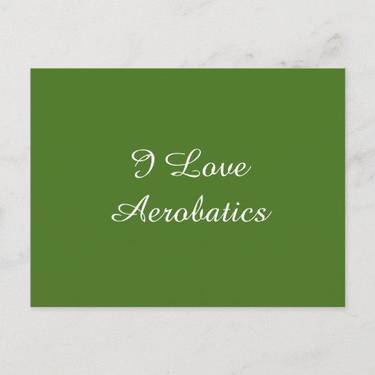 エアロバティクスが大好き ポストカード (正面)