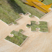 エアロバティック二飛行機オンザフィールド ジグソーパズル (側面)