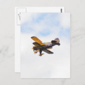 エアロバティック・バイパイロット飛行中 ポストカード (正面/裏面)