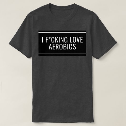 エアロビクスが大好き5 Tシャツ (デザイン正面)