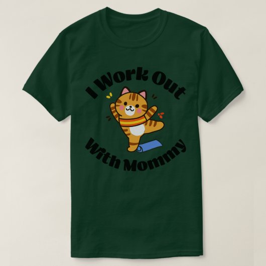 エアロビクスとママのコラボレーション Tシャツ (デザイン正面)