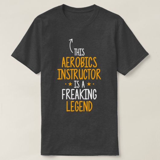 エアロビクスインストラクター凡例 Tシャツ (デザイン正面)
