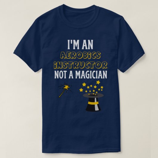 エアロビクスインストラクター9 Tシャツ (デザイン正面)