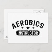 エアロビクスインストラクター ポストカード (正面/裏面)