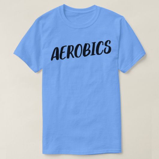 エアロビクスフィットネスジムエクササイズ Tシャツ (デザイン正面)