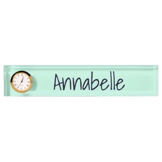 エアロブルー デスクネームプレート (正面)