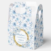 エアロマンティックボヘミアンパステルブルー結婚金ゴールド フェイバーボックス (オープン)