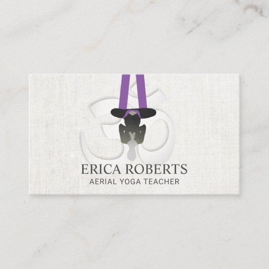 エアロヨガ先生ヨガインストラクター 名刺 (正面)
