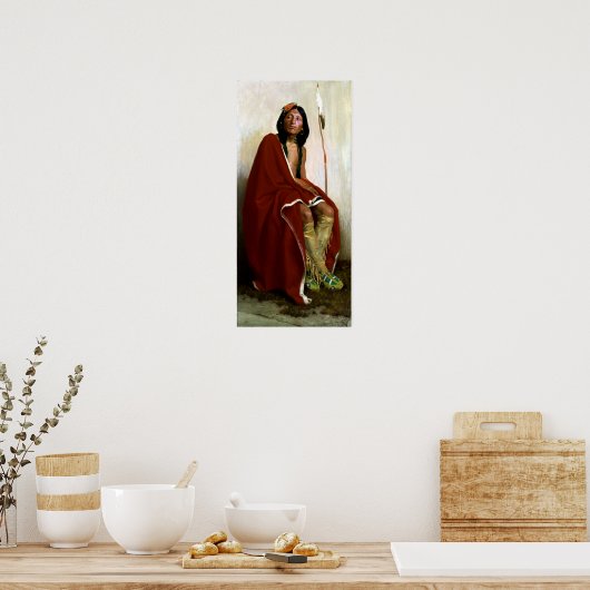 エアンガーアーヴィングクーセエルク – タオス族の足 ポスター (キッチン)