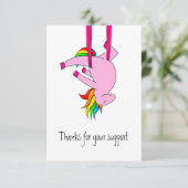 エアーおもしろいシルクユニコーンサンキューカード サンキューカード (スタンド正面)