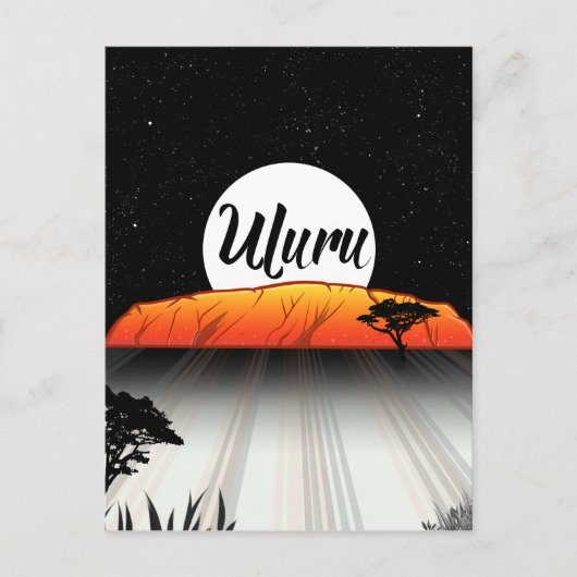エアーズロックオーストラリア ポストカード (正面)