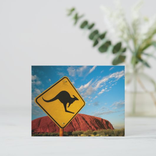 エアーズロックカンガルー徴候 ポストカード (スタンド正面)