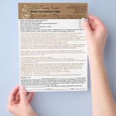 エアータン賠償責任同意書フォーム チラシ (手)