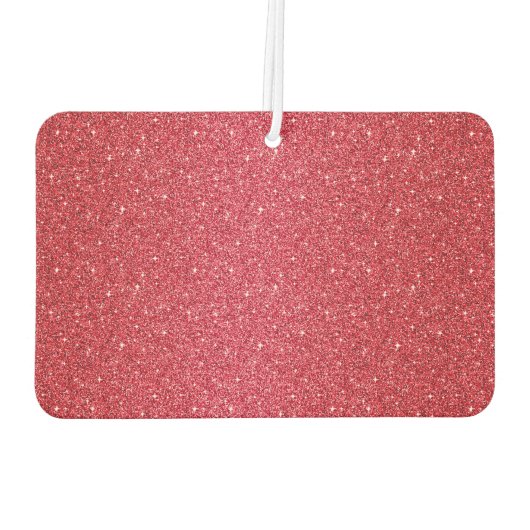 エアーフレッシュナーレッドフェイクグリッターハート カーエアーフレッシュナー (裏面)