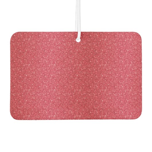 エアーフレッシュナーレッドフェイクグリッターハート カーエアーフレッシュナー (正面)