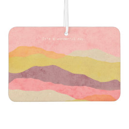 エアーフレッシュナー抽象芸術層状紙風景 カーエアーフレッシュナー