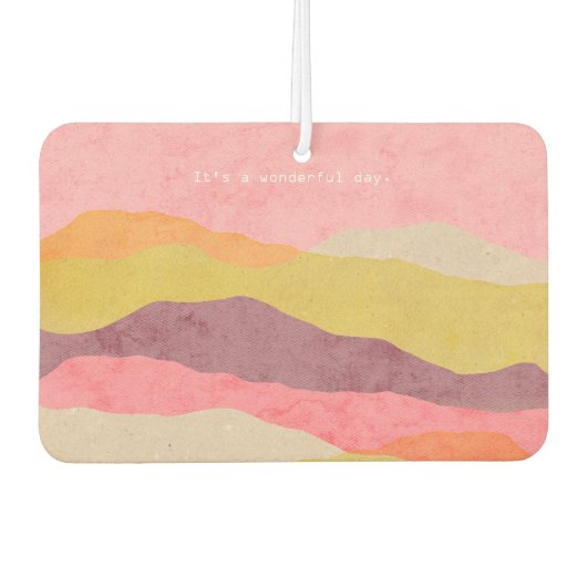 エアーフレッシュナー抽象芸術層状紙風景 カーエアーフレッシュナー (正面)