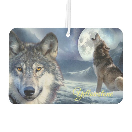 エアーフレッシュナー – イエローストーンウルフ (裏面)