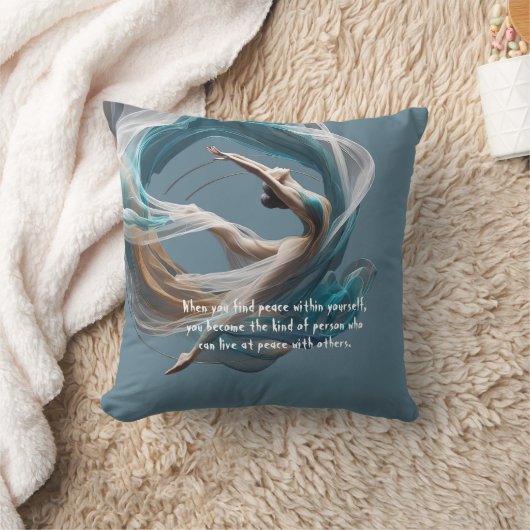 エアー飛んでいるヨガインストラクターピラティスフィットネス クッション (ブランケット)