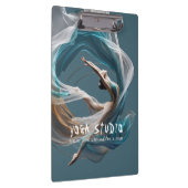 エアー飛んでいるヨガインストラクターピラティスフィットネス クリップボード (右)